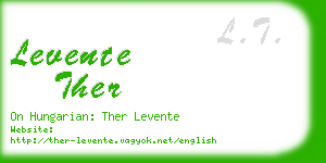 levente ther business card